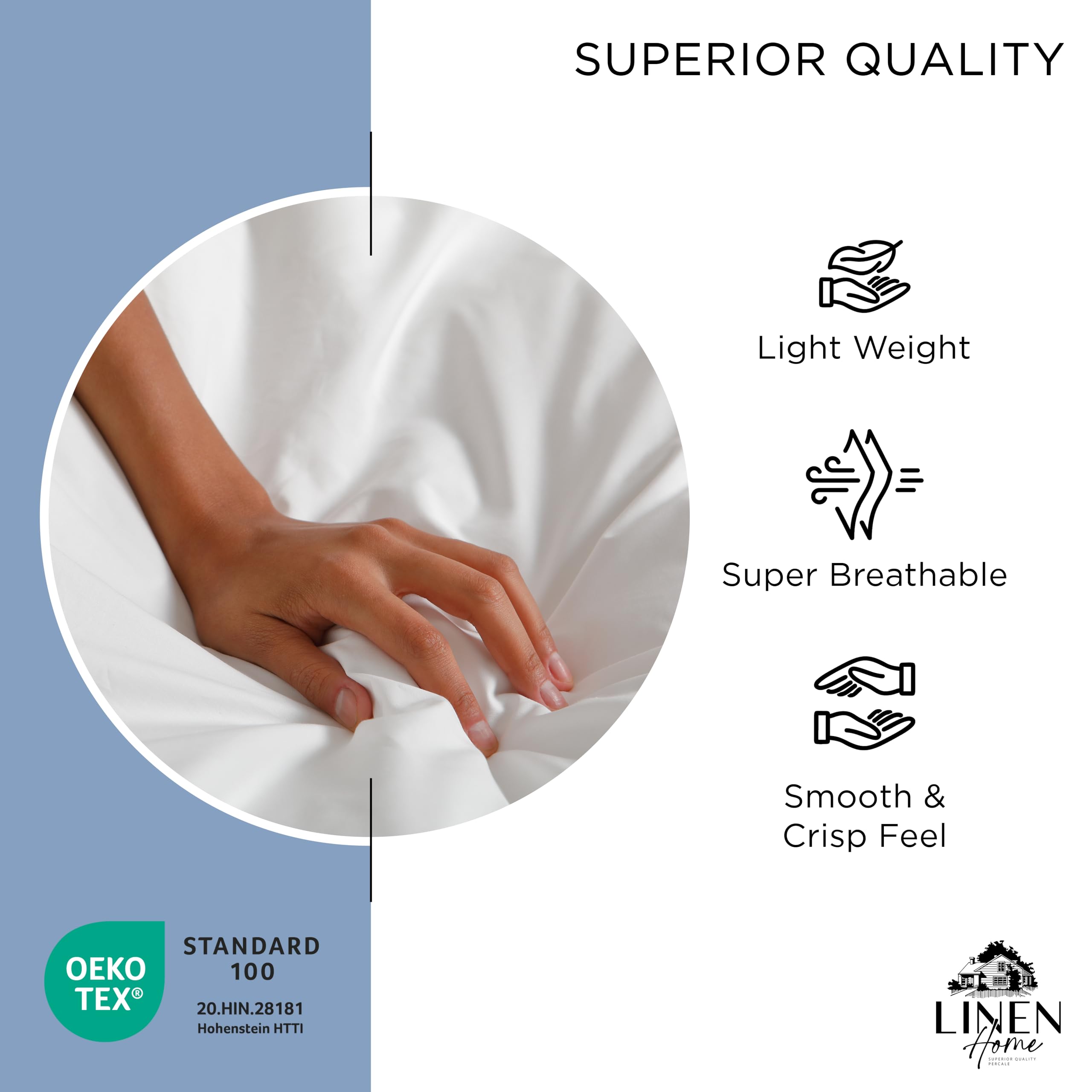 Linen Home Made in Green certification signals safer production.