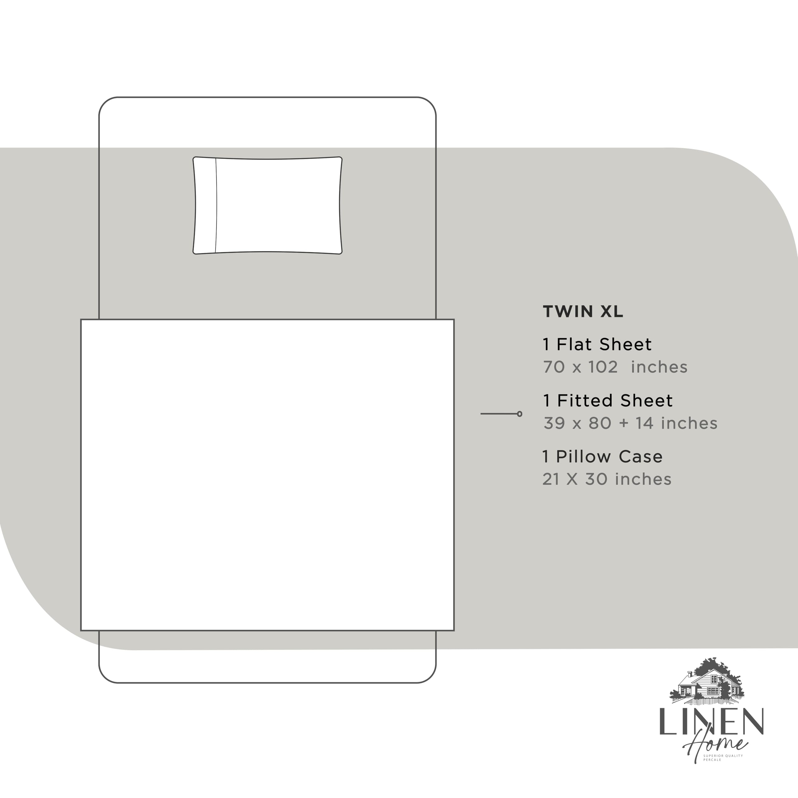 Linen Home Made in Green factory tag signals safe production.