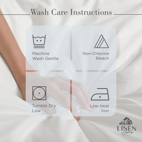 Linen Home Made in Green tag denotes approved, safe production standards