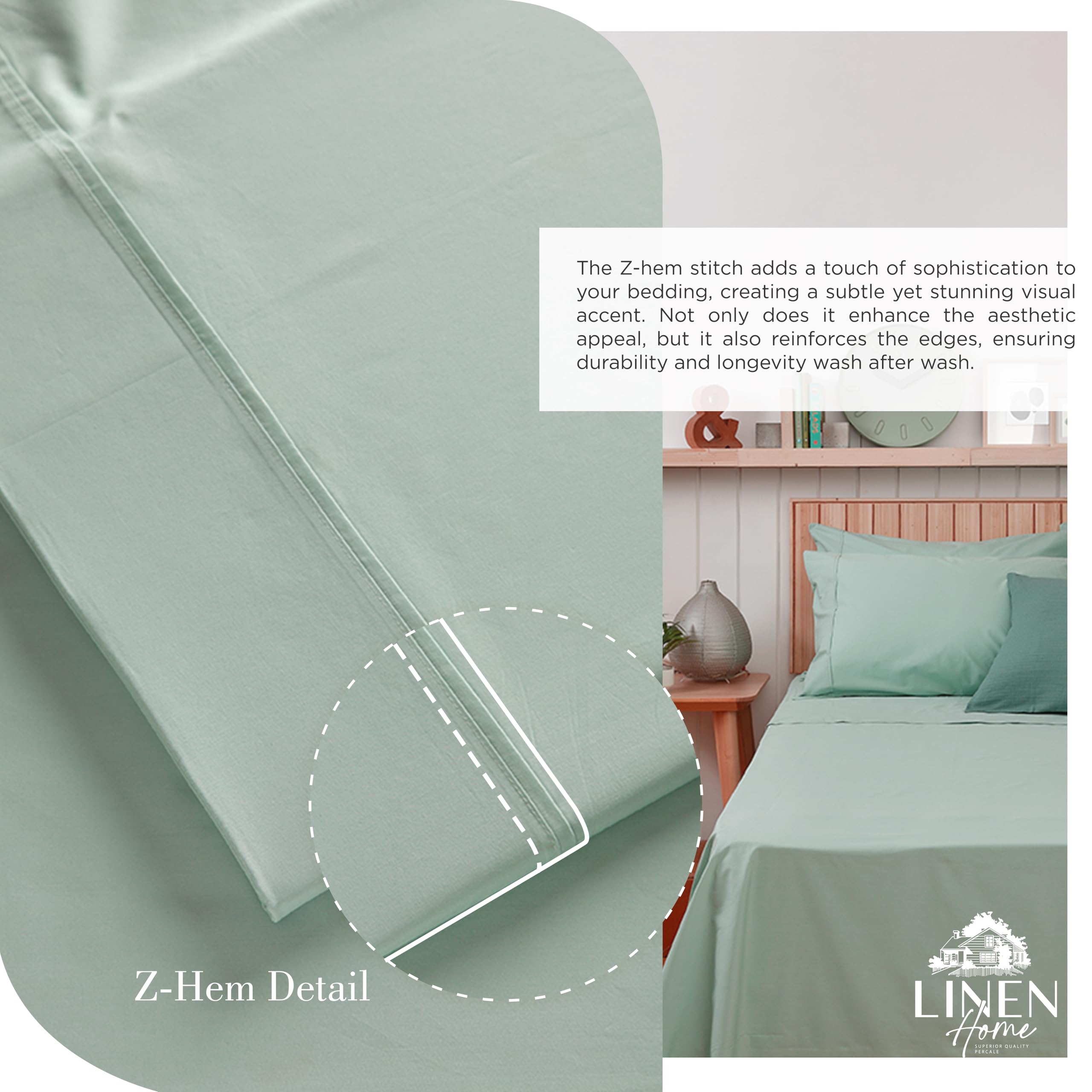 Linen Home pillowcases 20x30 with hotel-grade finish
