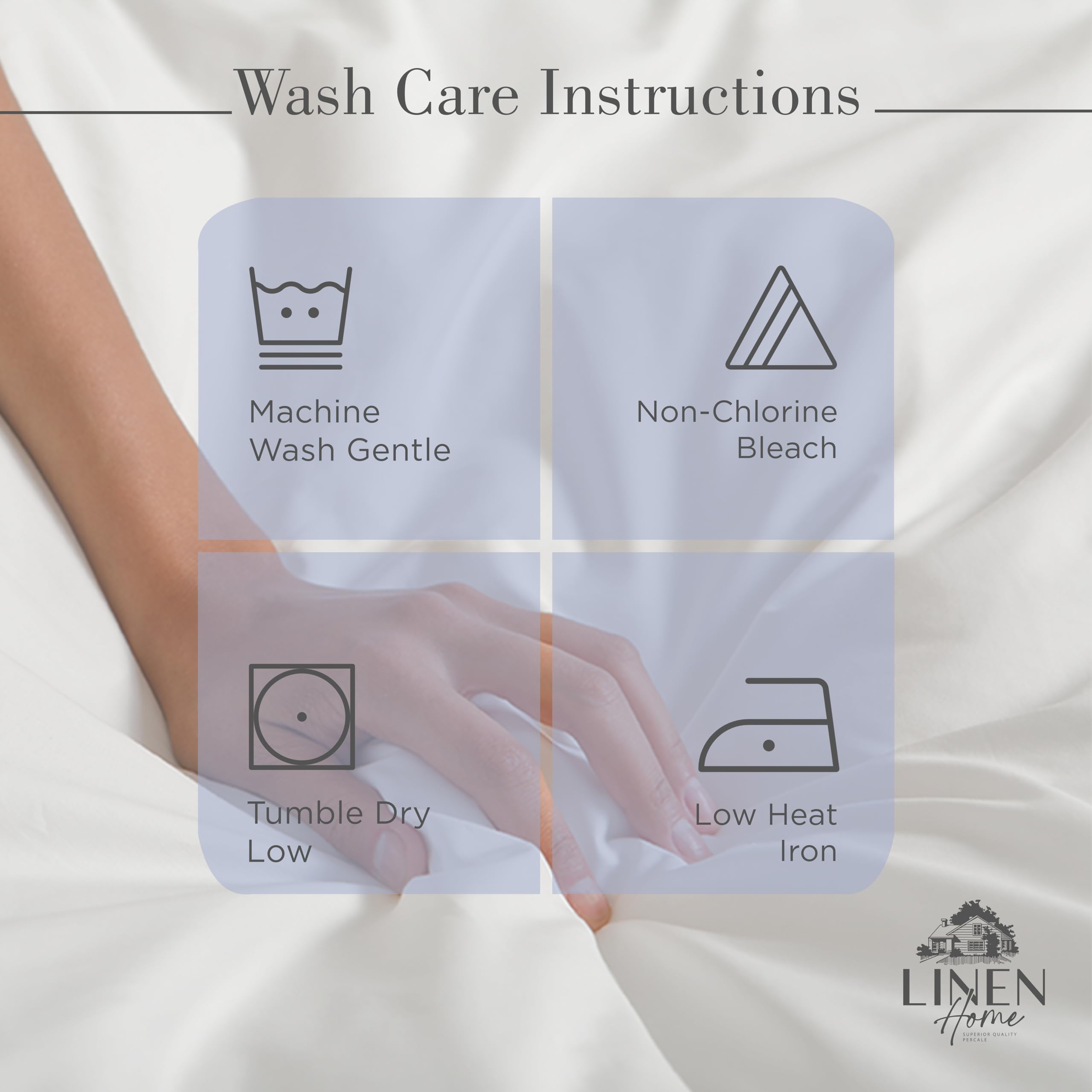 Linen Home quality-control process ensures durable wear and consistent color.