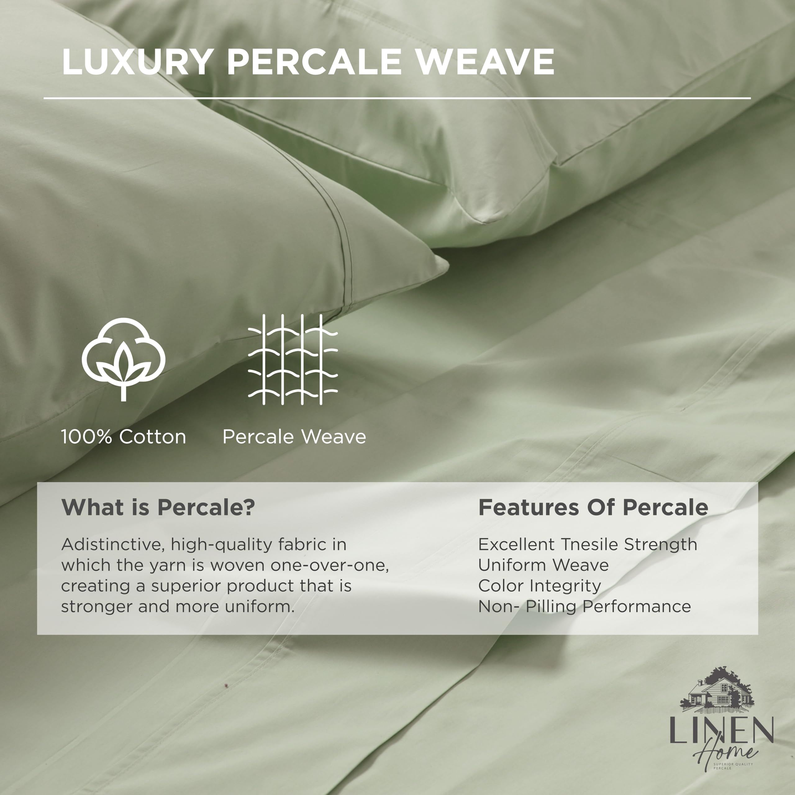 Linen Home queen-16-pocket-fitted-sheet fits mattresses up to 16 inches securely.
