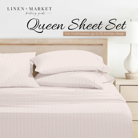 Linen Market 16-deep-pocket queen fitted sheet, secure fit on tall mattresses