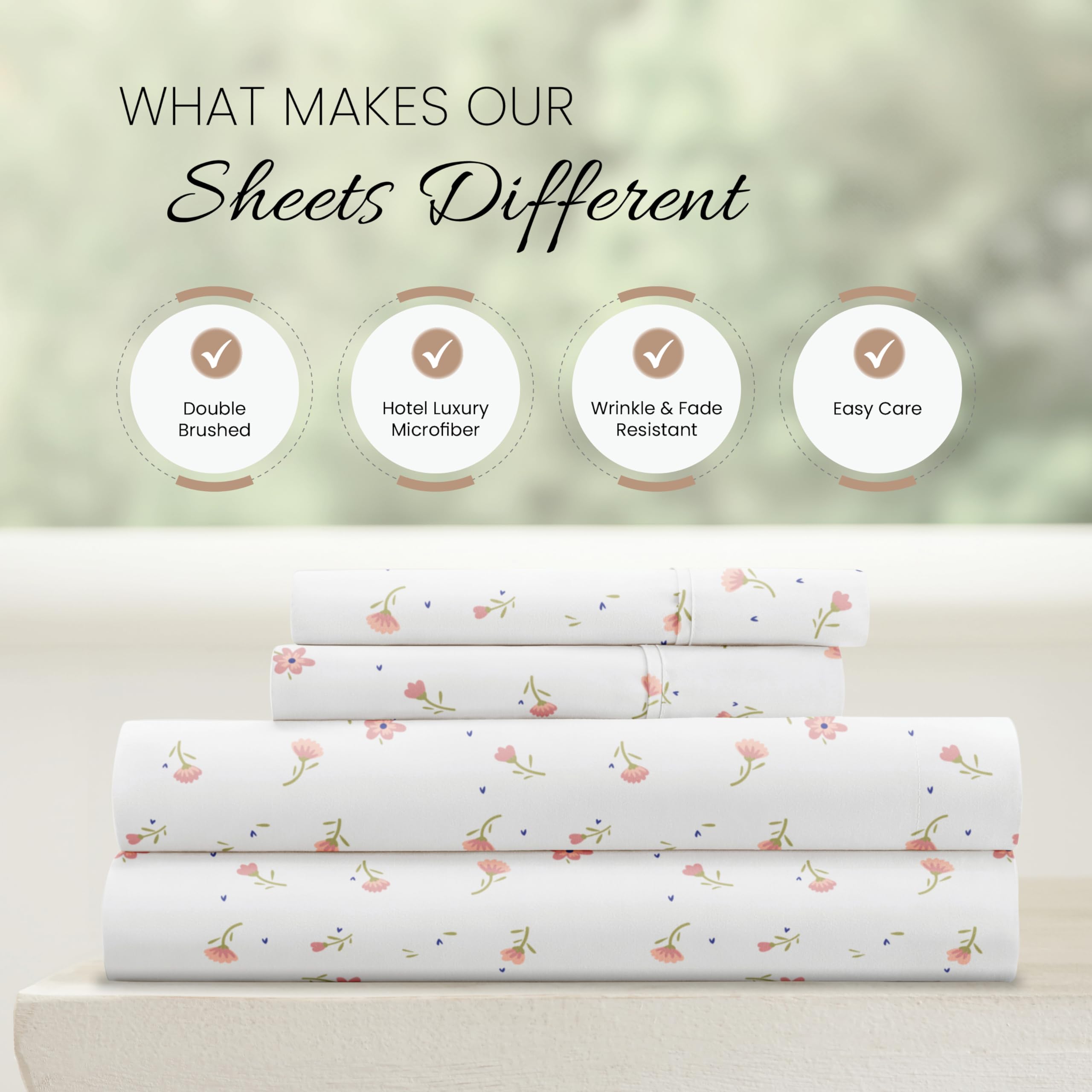 Linen Market 16-inch deep-pocket fit on a mattress for secure stay-put comfort