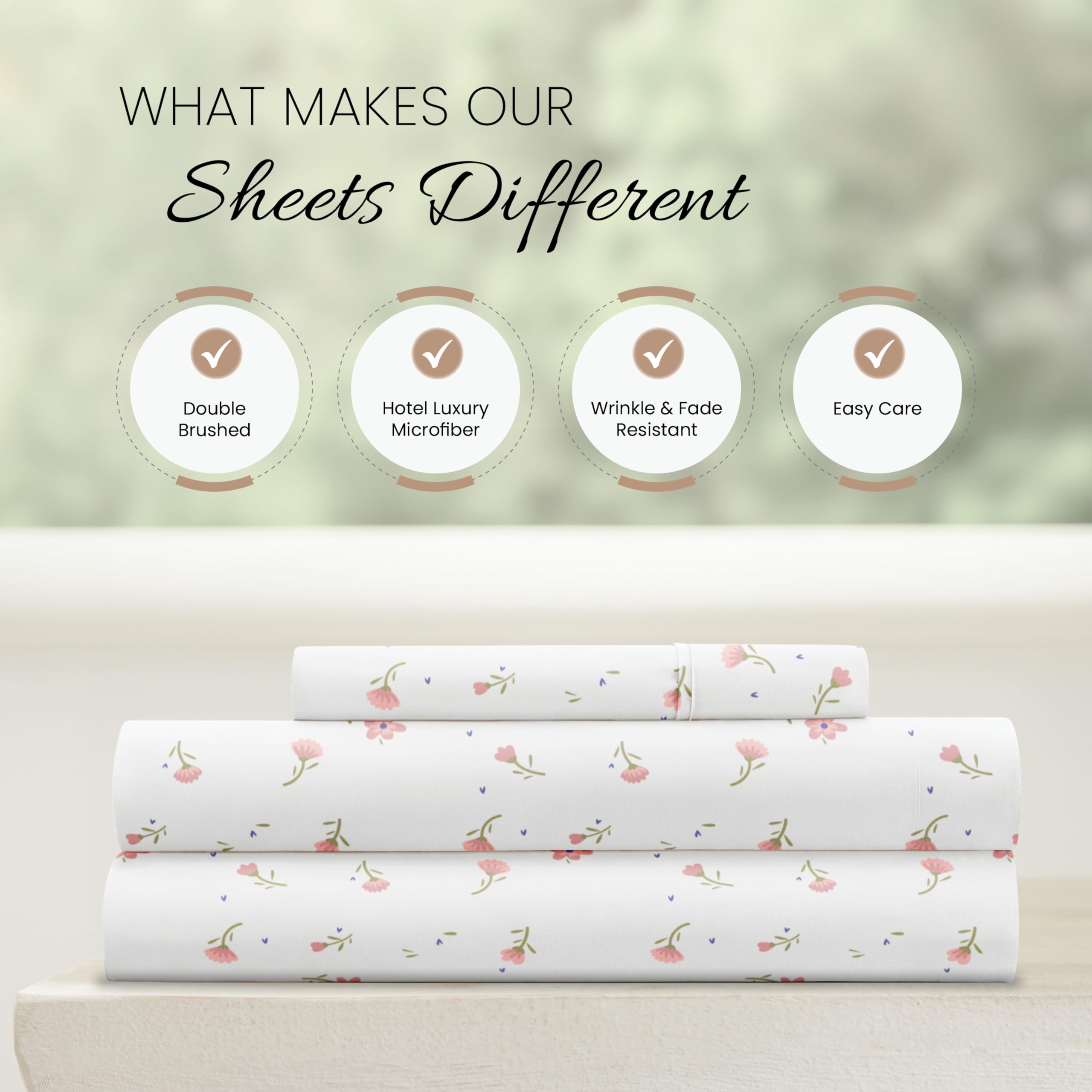 Linen Market 16-inch deep pocket design securing the fitted sheet