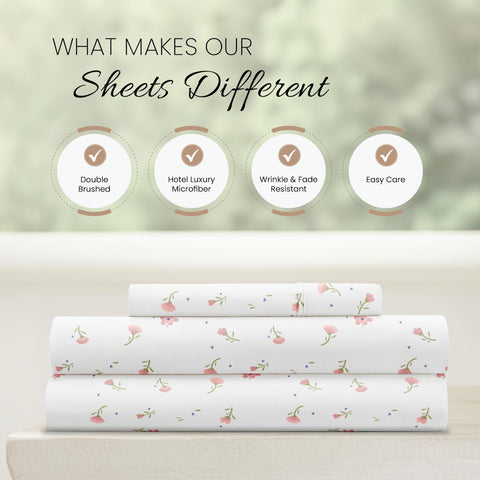 Linen Market 16-inch deep pocket design securing the fitted sheet
