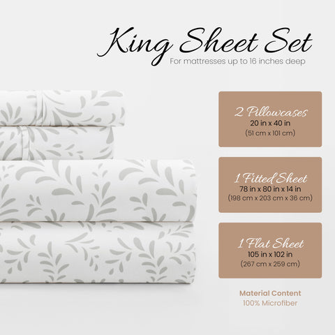 Linen Market king sheets with 16-inch deep-pocket fit for deep mattresses
