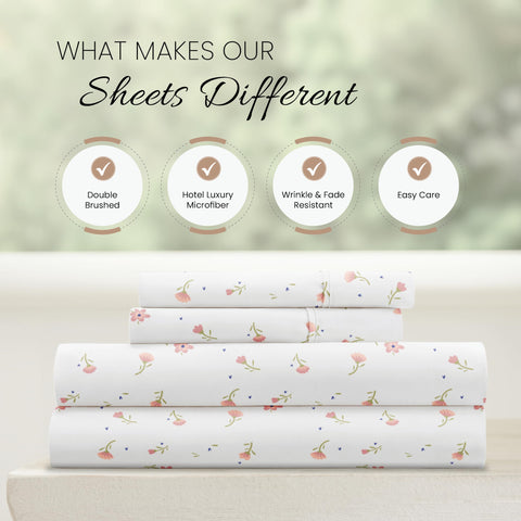 Linen Market deep-pocket 16-inch fit close-up shows secure fit on tall mattresses.