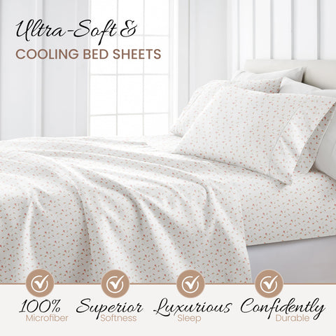 Linen Market stitching detail on microfiber sheets showing durable seams