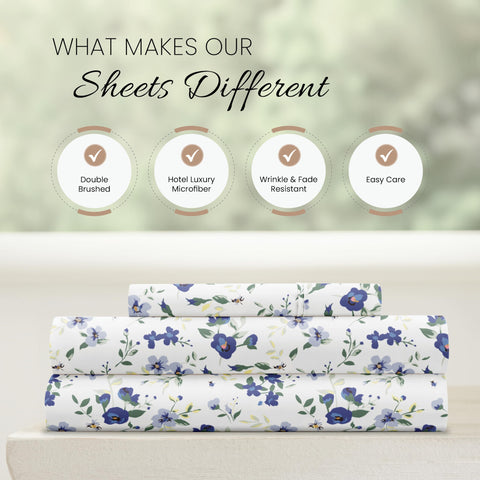 Pillowcases included in Linen Market twin sheets set for cozy comfort
