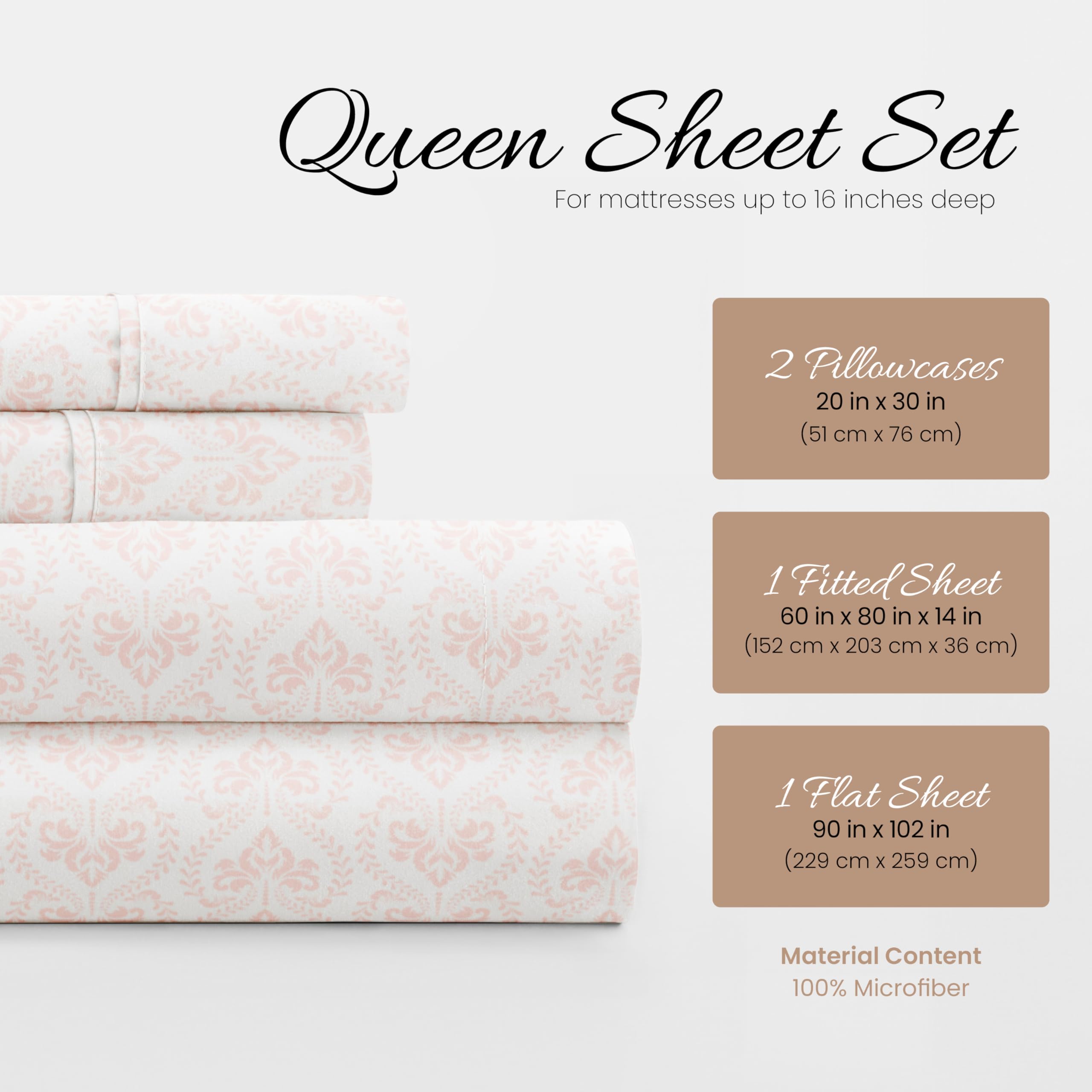 Linen Market ultra-soft microfiber queen flat sheet, smooth feel for luxury-like comfort