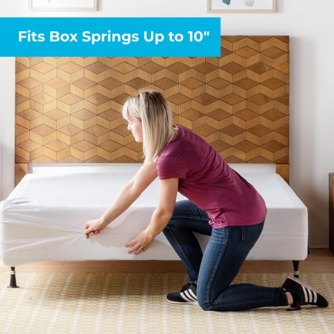 Linenspa bed protector demonstrating easy-care machine washable feature
