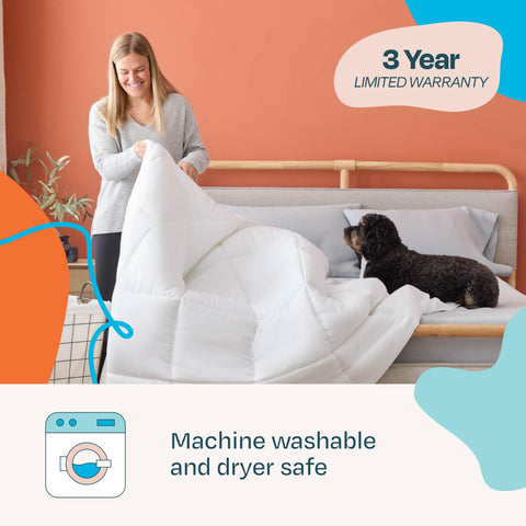 Linenspa white bedding offers a clean, modern aesthetic for any room.