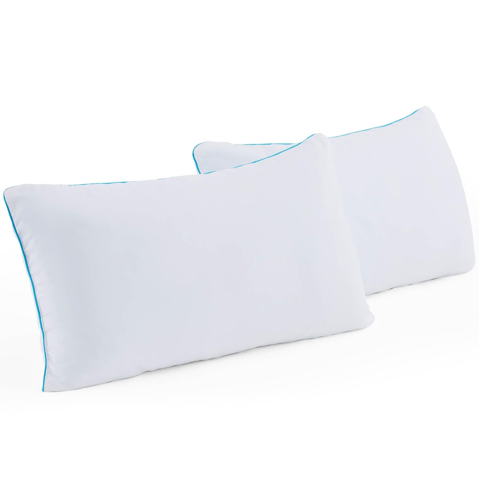 Linenspa king shredded memory foam pillow with cooling gel for all-night comfort.