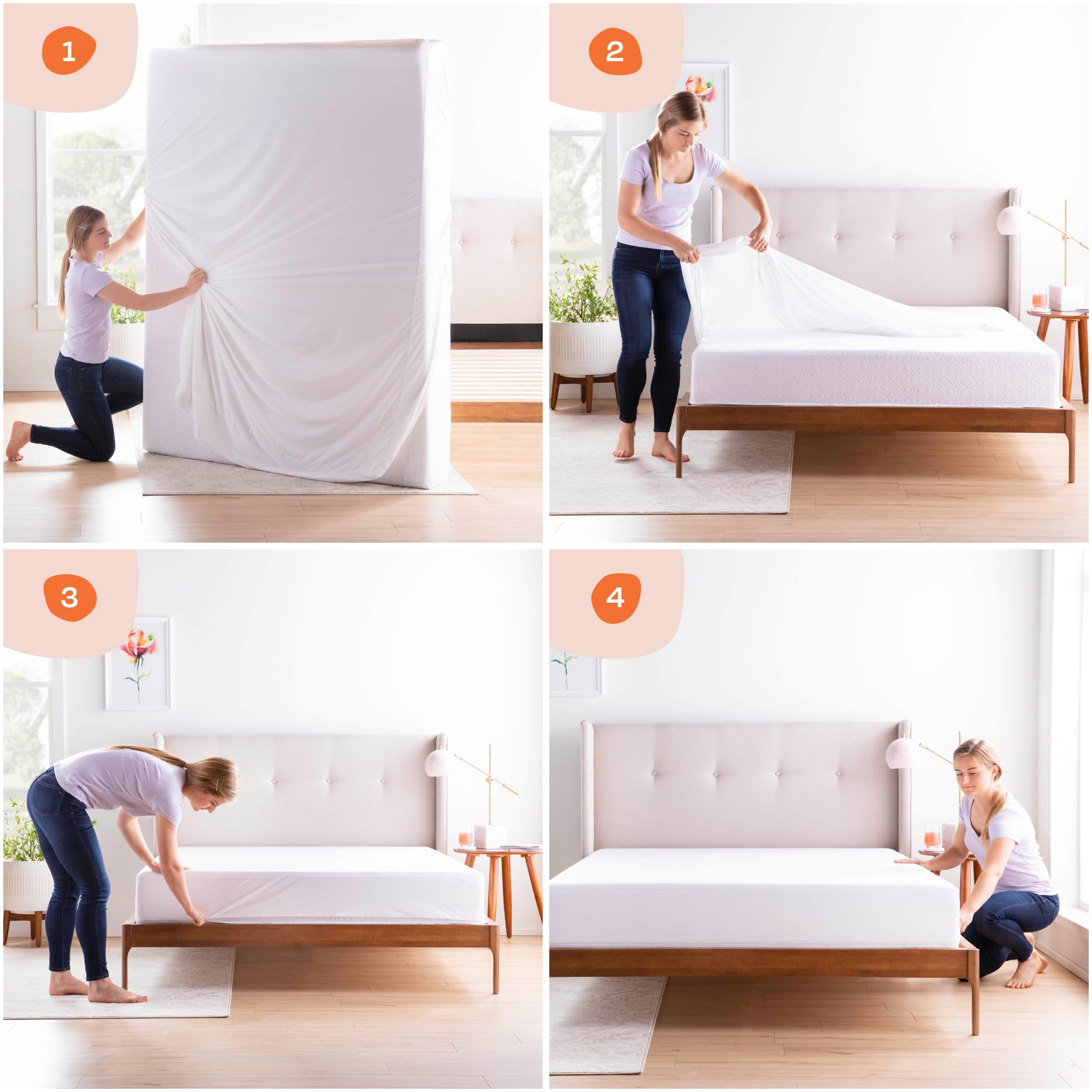 Linenspa waterproof mattress protector aqua tight blocks spills and stains.