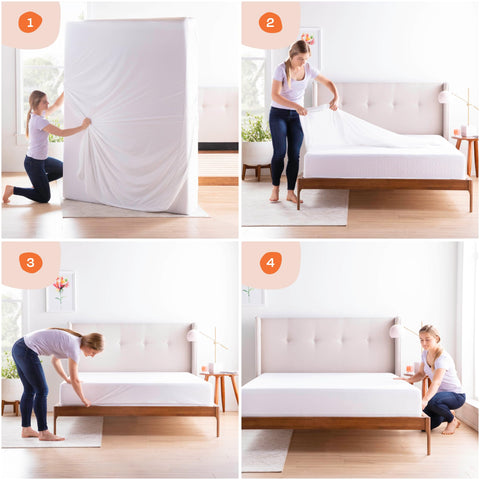 Linenspa waterproof mattress protector aqua tight blocks spills and stains.
