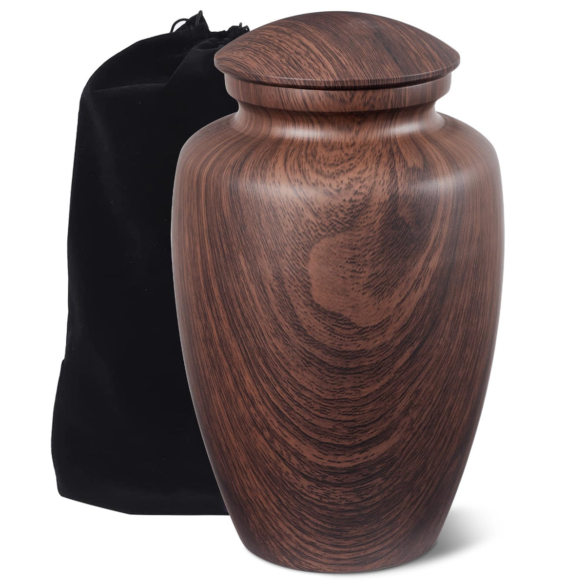 LINES ARTE urn with wood grain finish demonstrates timeless memorial design and durability.