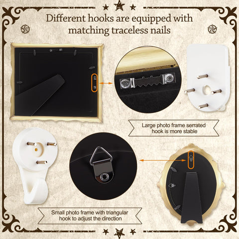 Lineshading gold vintage 4x6 frame set for versatile tabletop or wall displays.