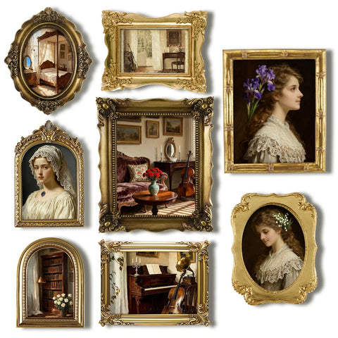 Lineshading gold vintage 8x10 frame collection for a timeless wall gallery.