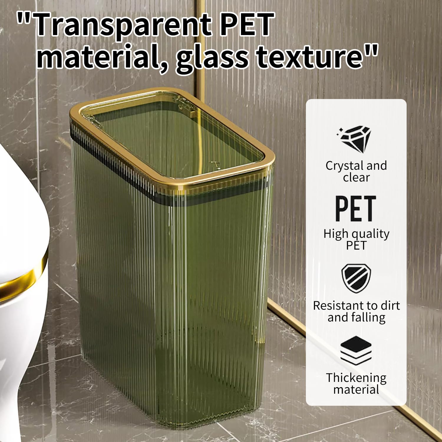 Lingerlanden 2.6-gallon clear bin showing capacity and clean lines