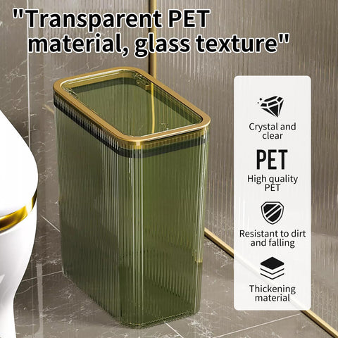 Lingerlanden 2.6-gallon clear bin showing capacity and clean lines