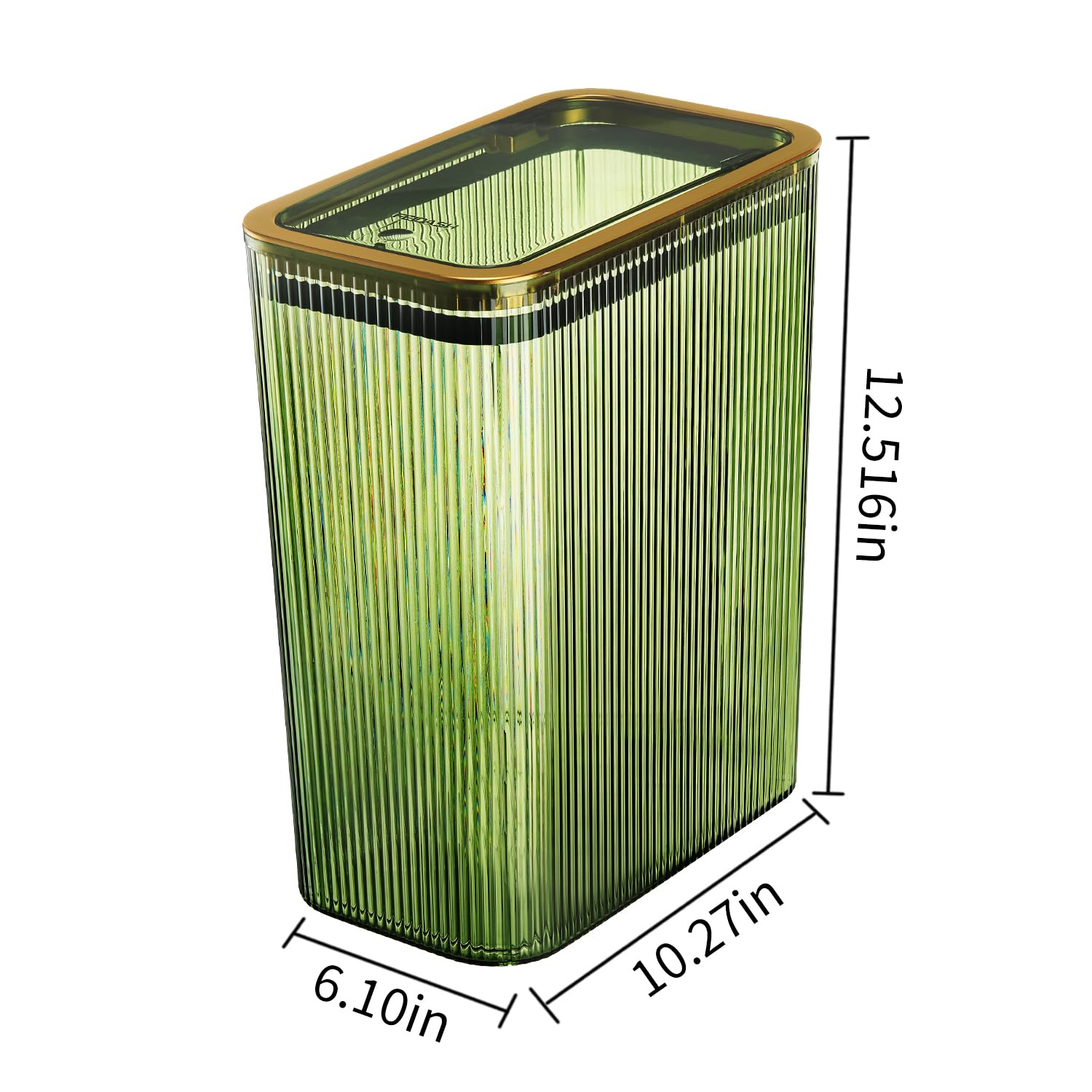Lingerlanden clear body helps monitor waste level at a glance