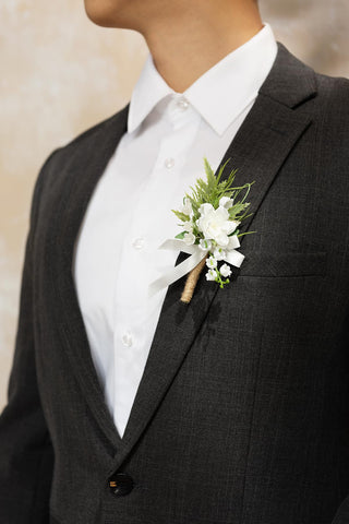 Ling's Moment ready-to-wear boutonniere set for wedding guests