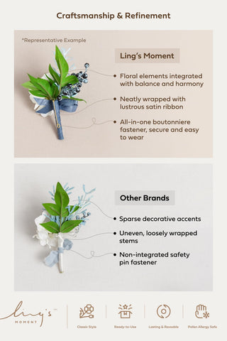 Ling's Moment white lily valley accents enhance wedding decor