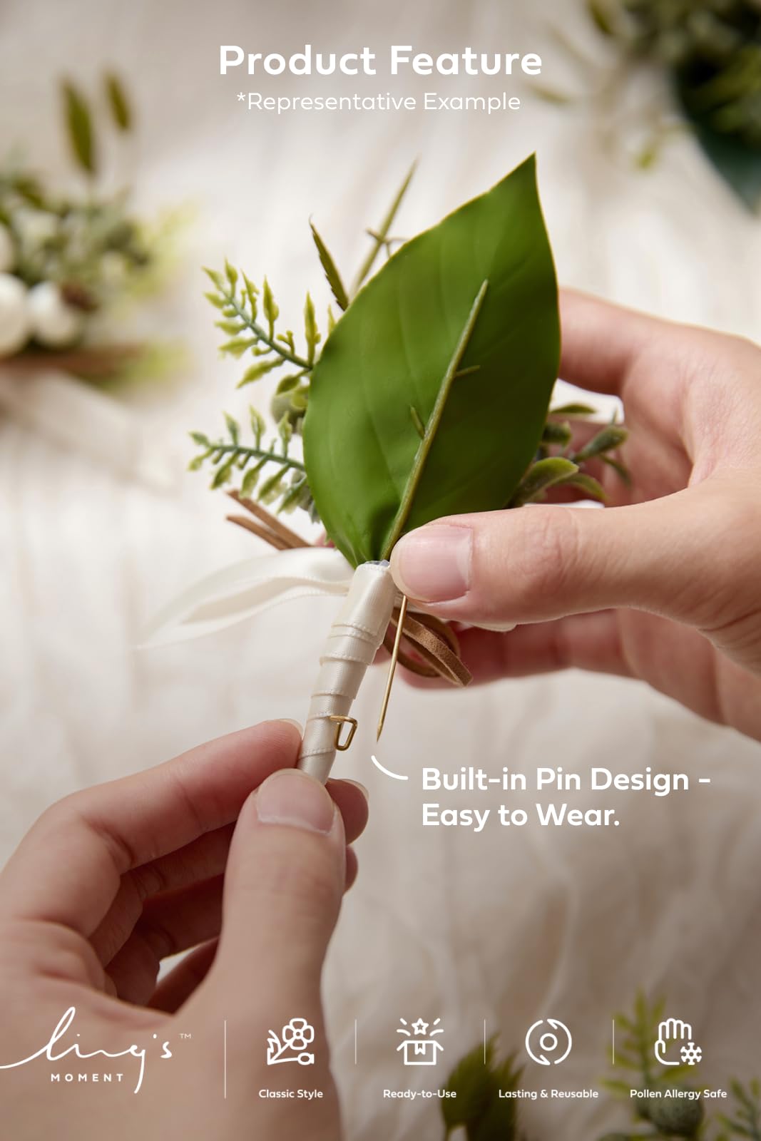 Ling's Moment wilt-free design keeps petals looking fresh