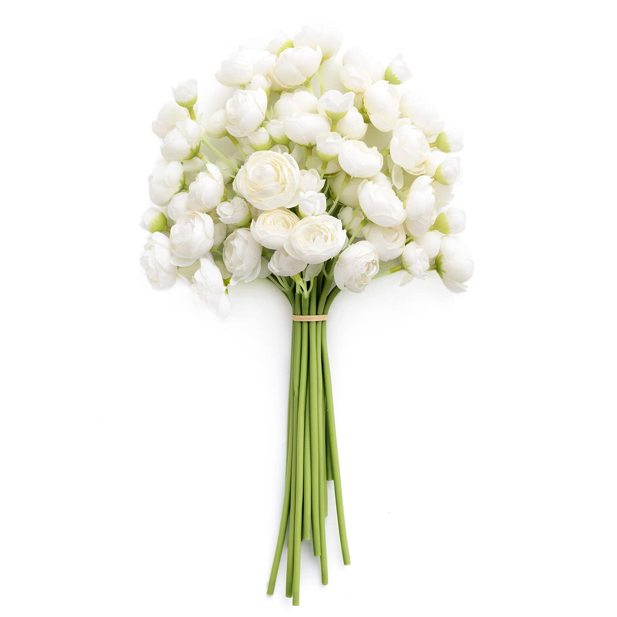 Ling's moment ivory mini ranunculus pack with silk blooms for elegant DIY bouquets