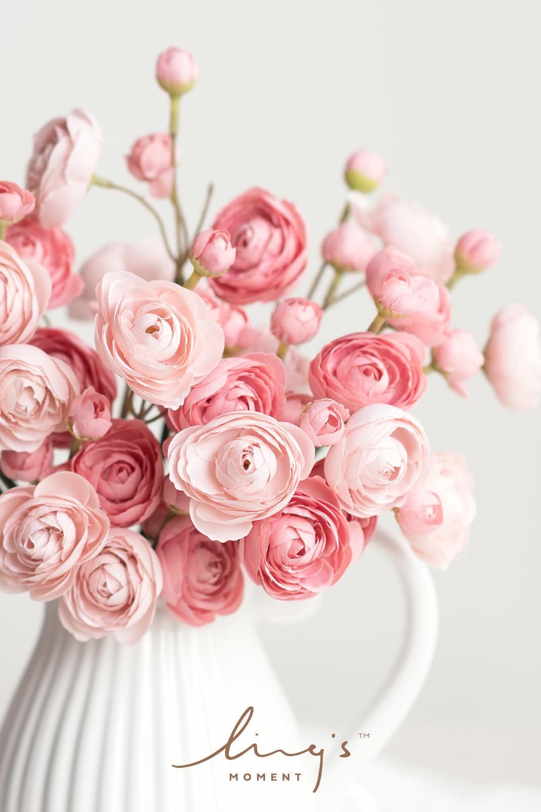 Ling's moment ranunculus wedding centerpiece filler for elegant tables.