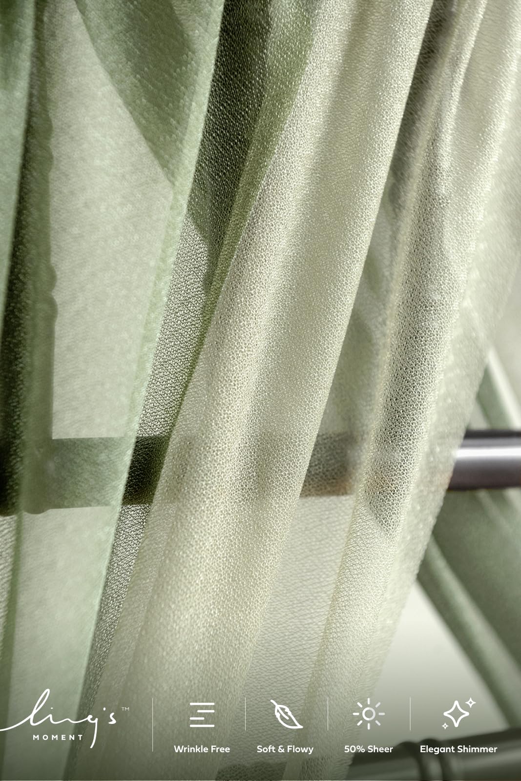 Ling's moment sash system keeps the look in place during celebrations.