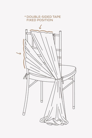 Ling's moment chair sash creates cohesive decor for ceremony, reception, and banquet.