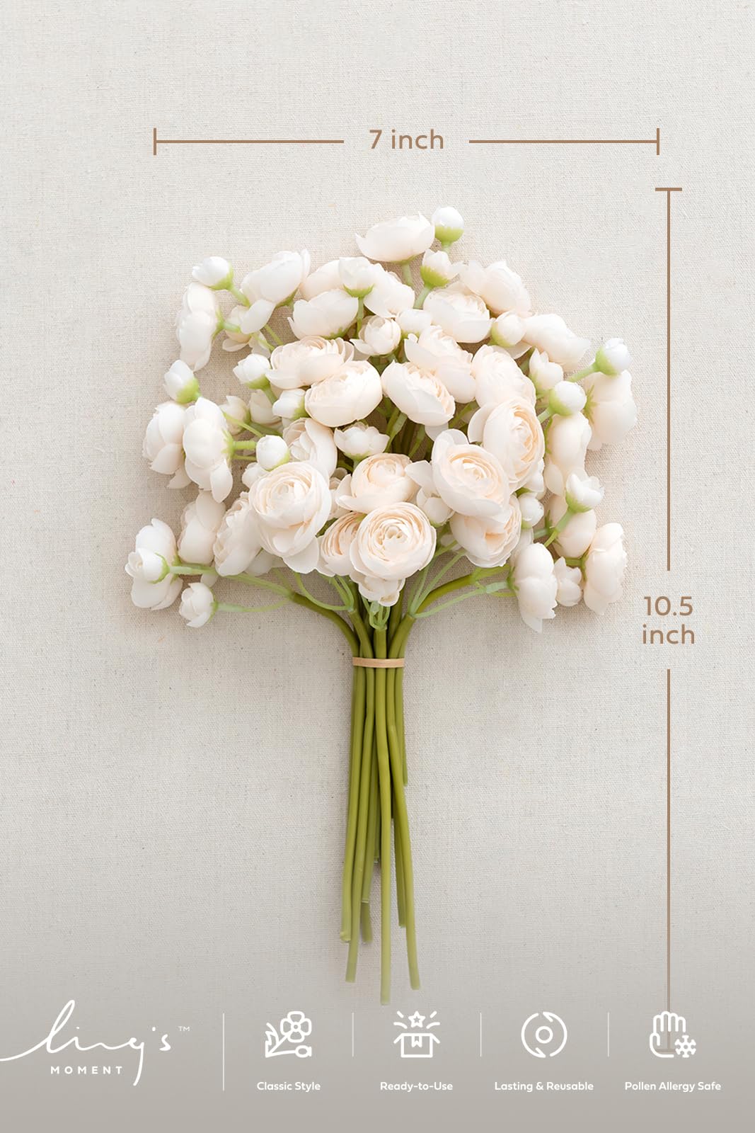 Ling's Moment mini ranunculus bloom ideal for DIY vase displays