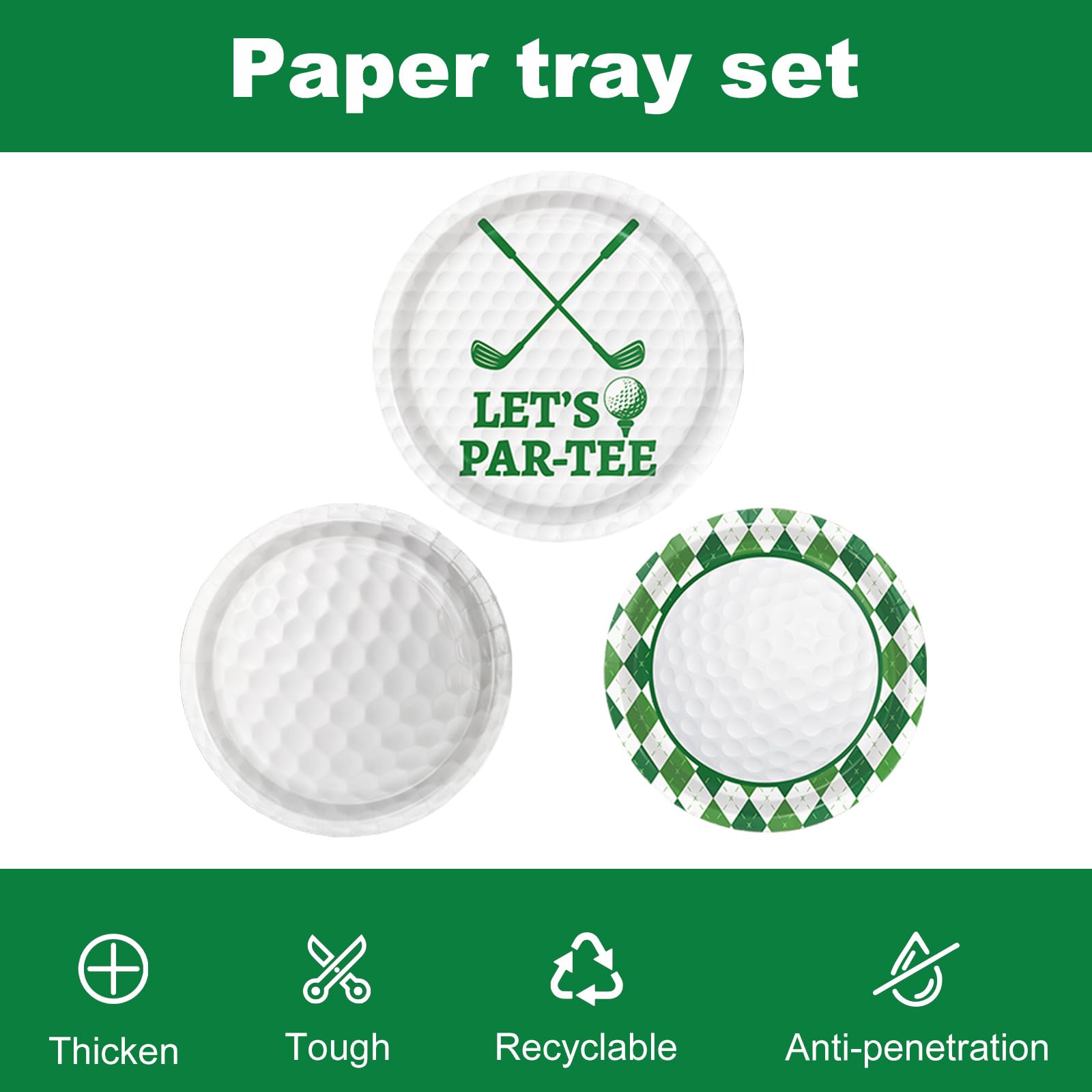 LINHAXM golf party banner as a focal point