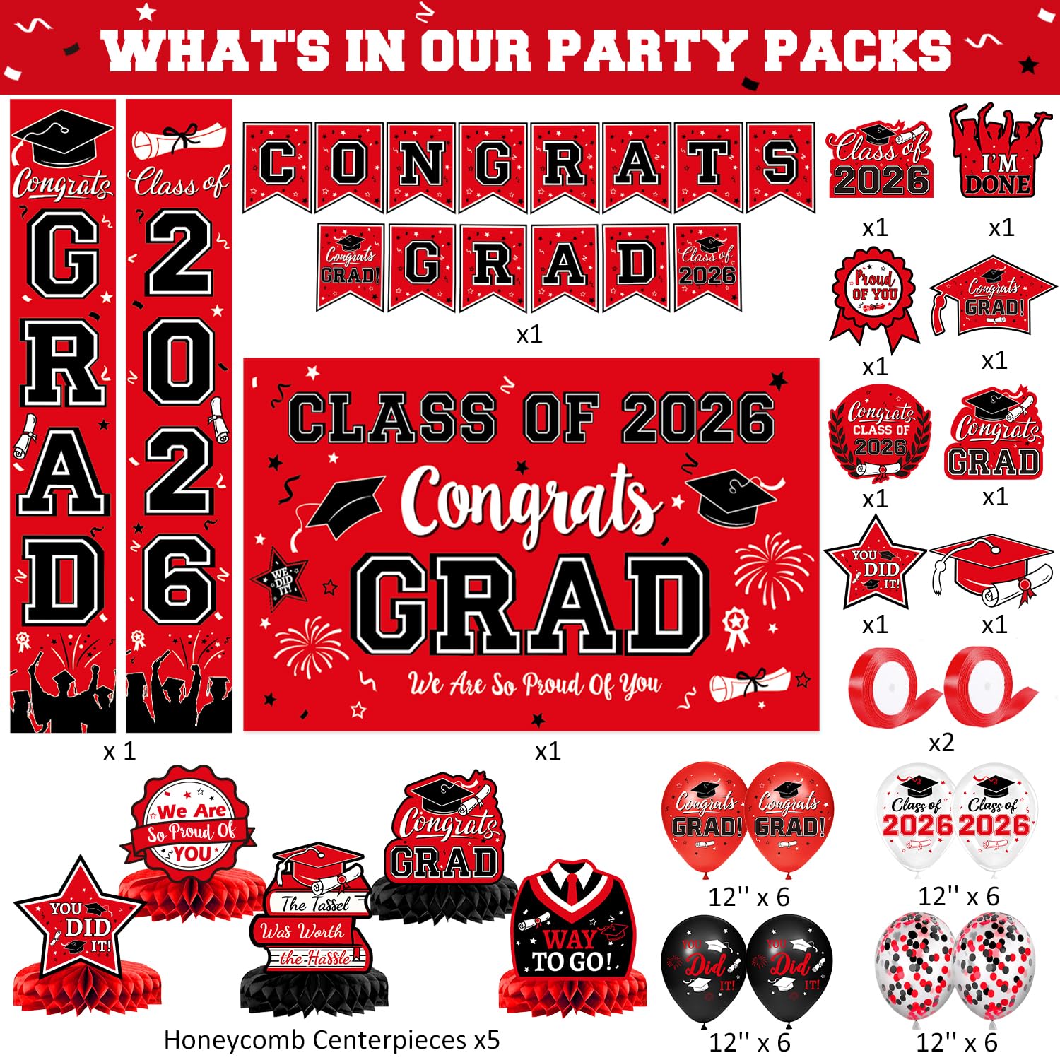 LINHAXM grad backdrop—easy wall display for a polished graduation photo wall.