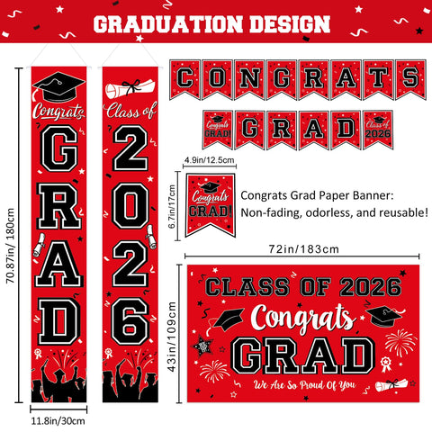 LINHAXM porch sign—welcoming decor for graduation celebrations.