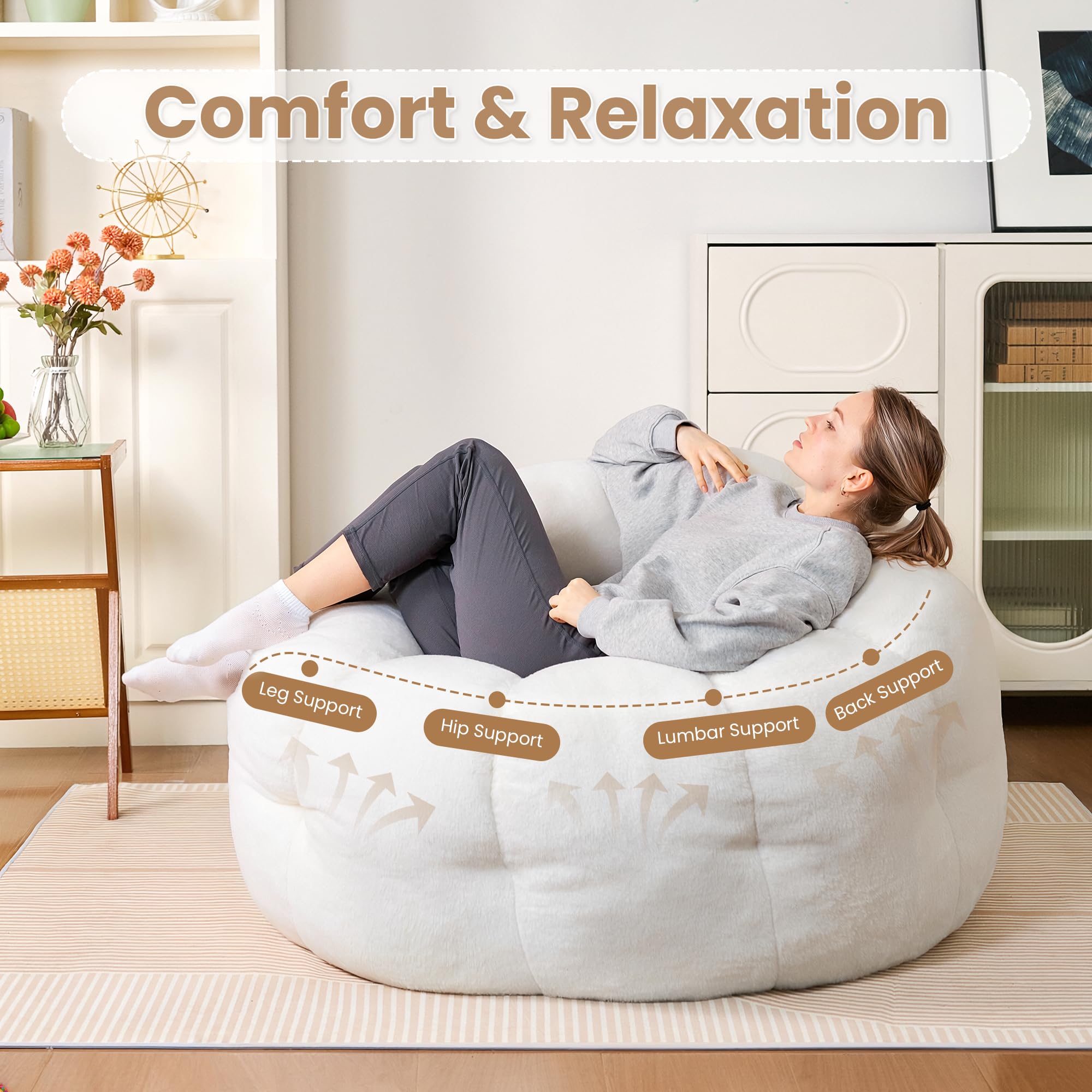 LinkRomat Memory foam blend resists flattening for lasting support.