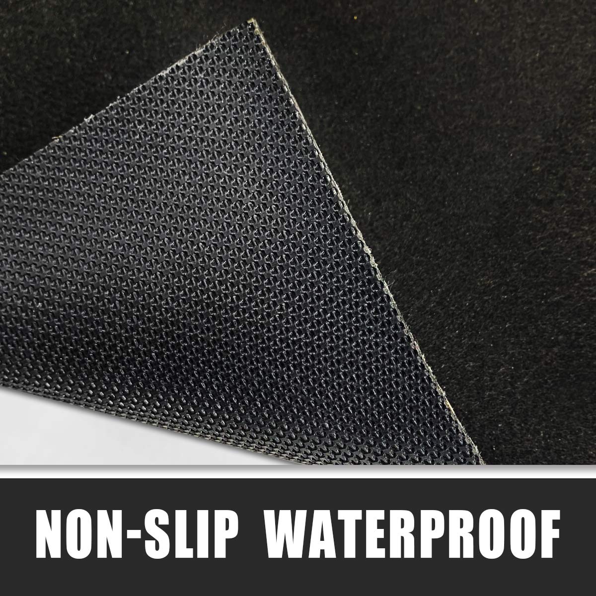 LINLA mat with slip-resistant backing keeps it securely in place.