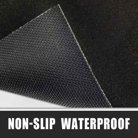 LINLA mat with slip-resistant backing keeps it securely in place.