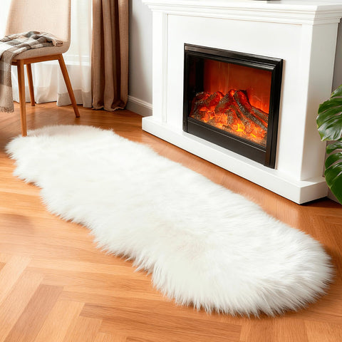 linmopm fluffy plush rug for sofa creates soft seating and texture