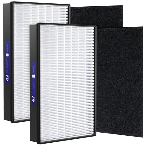 LINNIW A2 replacement HEPA filter close-up for high-efficiency air cleaning