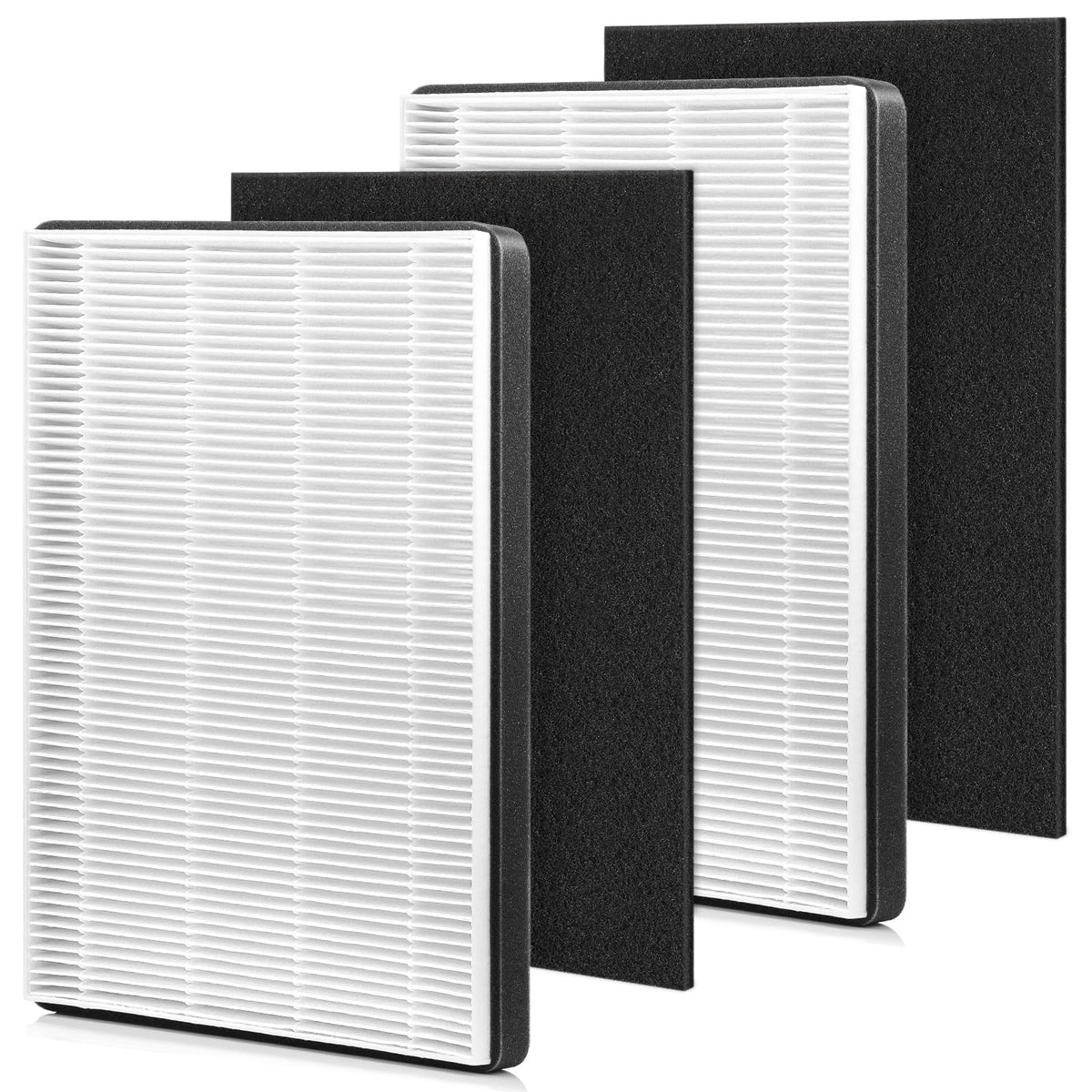 LINNIW F2 A2 replacement filter front view, quick-install design for Filtrete purifiers.