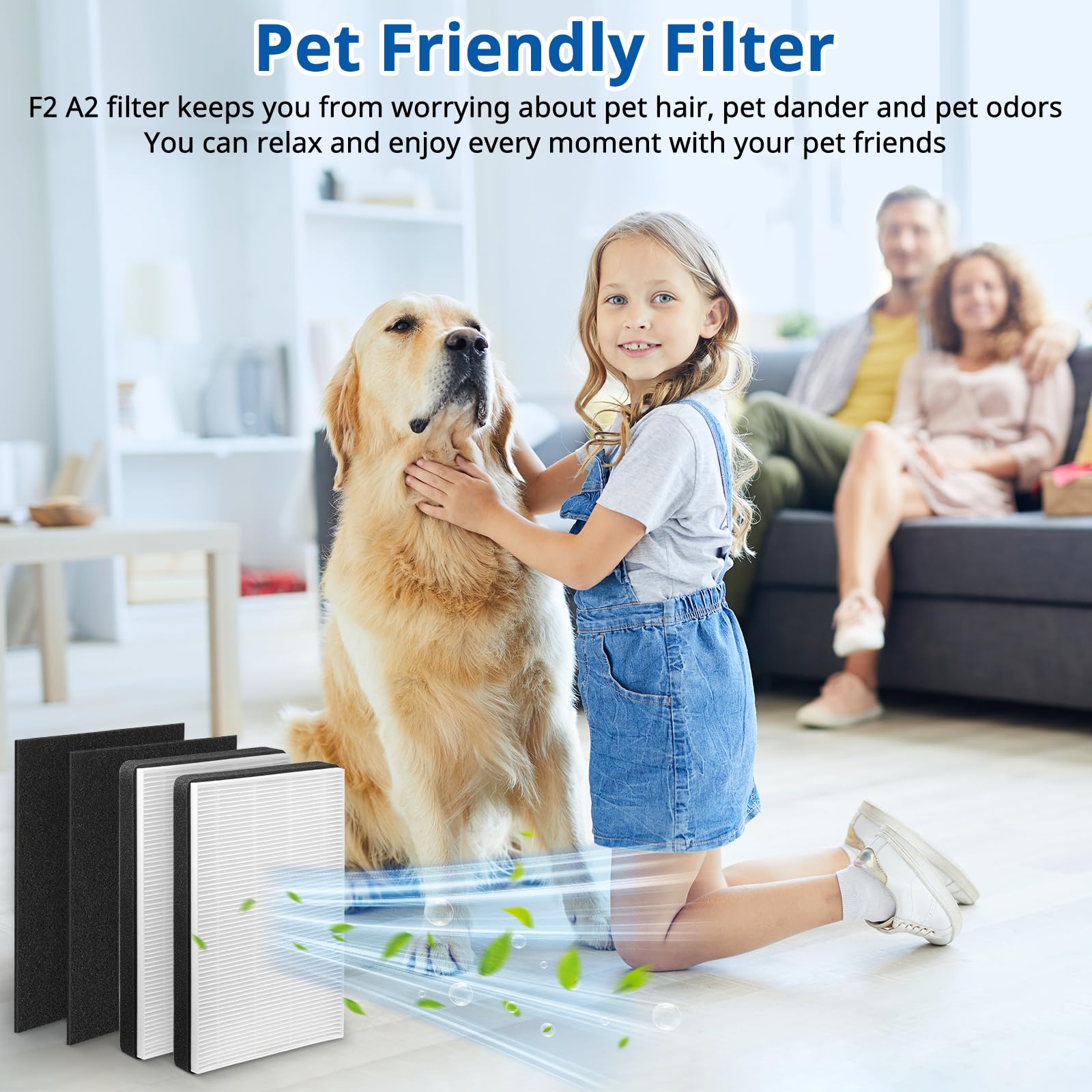LINNIW F2 A2 replacement filter in use, ideal for clean indoor air between replacements.