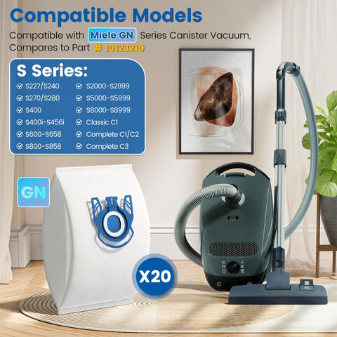 LINNIW 3D AirClean GN bags maximize capacity while preserving suction.