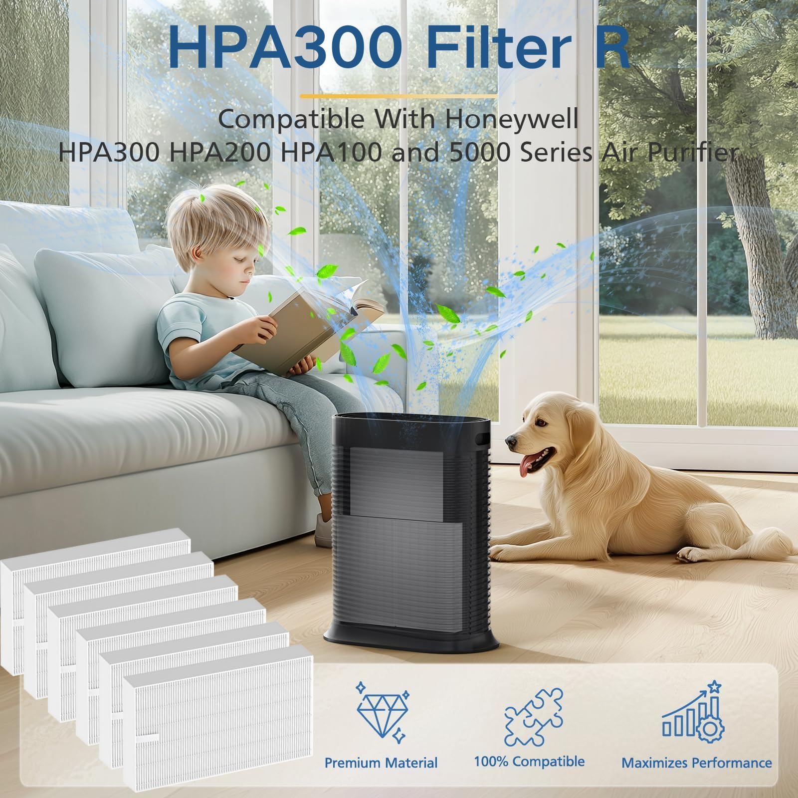 LINNIW HPA300 R filter design enhances filtration with new fabric.