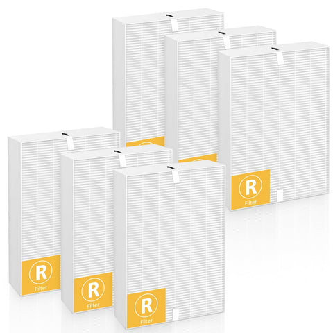 LINNIW HPA300 R six-pack filters for easy replacement and cleaner air.