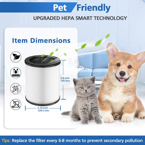 LINNIW KJ80 pre-filter mesh detail preserves airflow and longevity of the purifier.