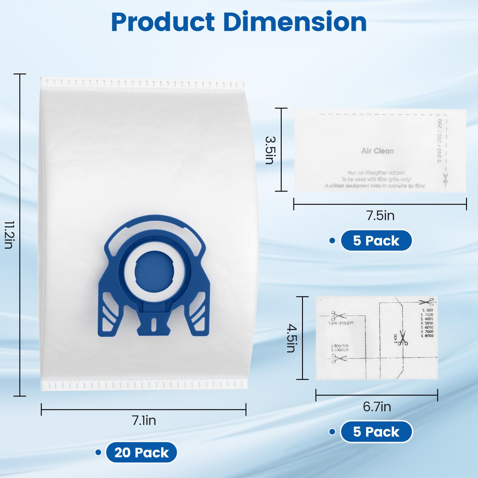 LINNIW Self-locking auto-seal collar keeps dust contained during use.