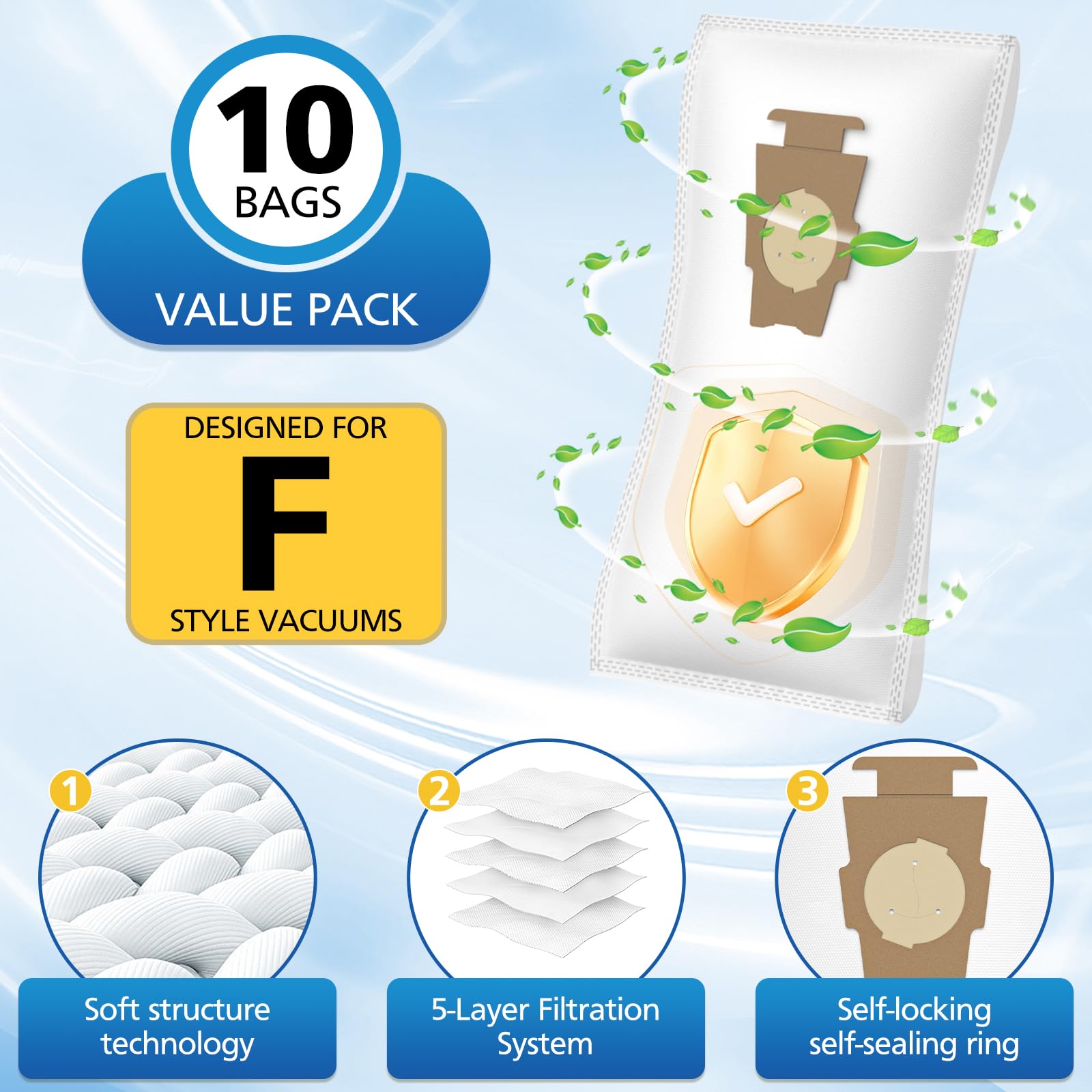 LINNIW universal-vacuum-bags offer versatile use across multiple LINNIW-compatible vacuums.